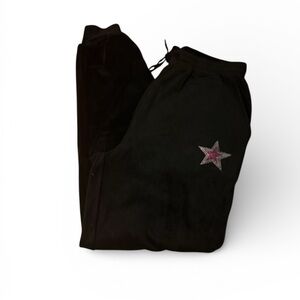 Paris Hilton Black Pants with Pink Star